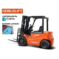 ...forklift electric cap 3 ton tinggi 3 m battery Lithium merk Noblelift berkwalitas