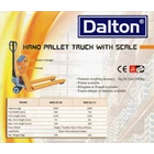 Hand Pallet Scissor Capacity 1000 Kg merk Dalton 6