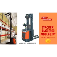 Hand Forklift hand stacker electric PS 1653 N cap 1.6 ton tinggi 5.3 m Merk Nobleift 2024