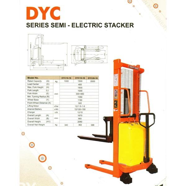 Hand Stacker Semi Electric DYC 10-20