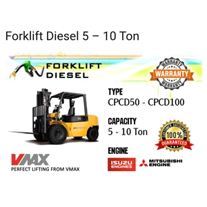 FORKLIFT  Diesel Tangguh dan irit BBM merk V Max ENGINE ISUZU