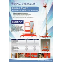 Dalton GTWY tangga Hidrolik cap 125kg tinggi 12m harga termurah 2021