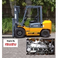 Forklift 3 Ton 3m Merk V Max Engine Isuzu Original